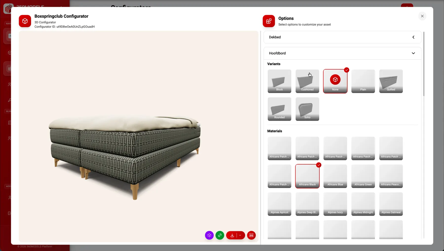WooCommerce 3D product viewer en configurator voorbeeld